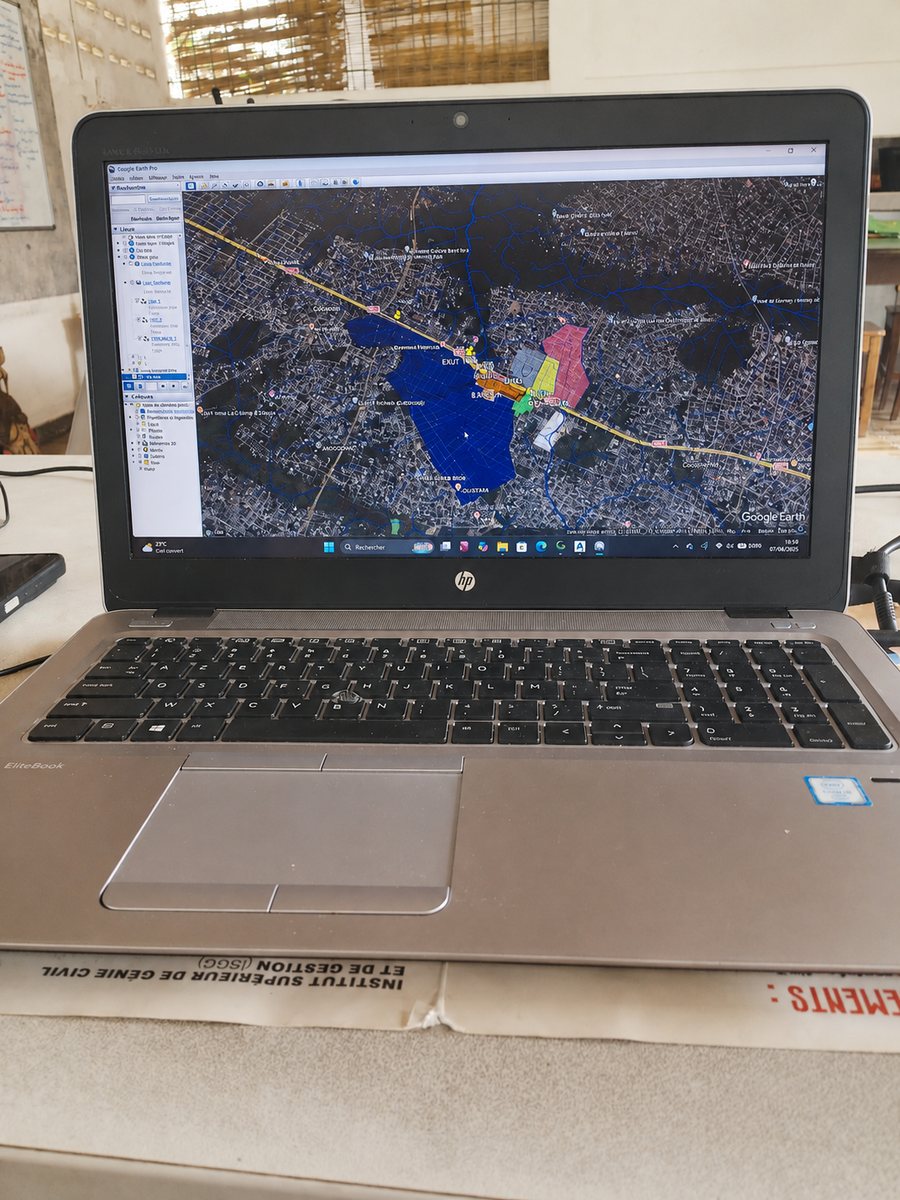 Analyse cartographique d'une zone d'étude (Google Earth Pro)
